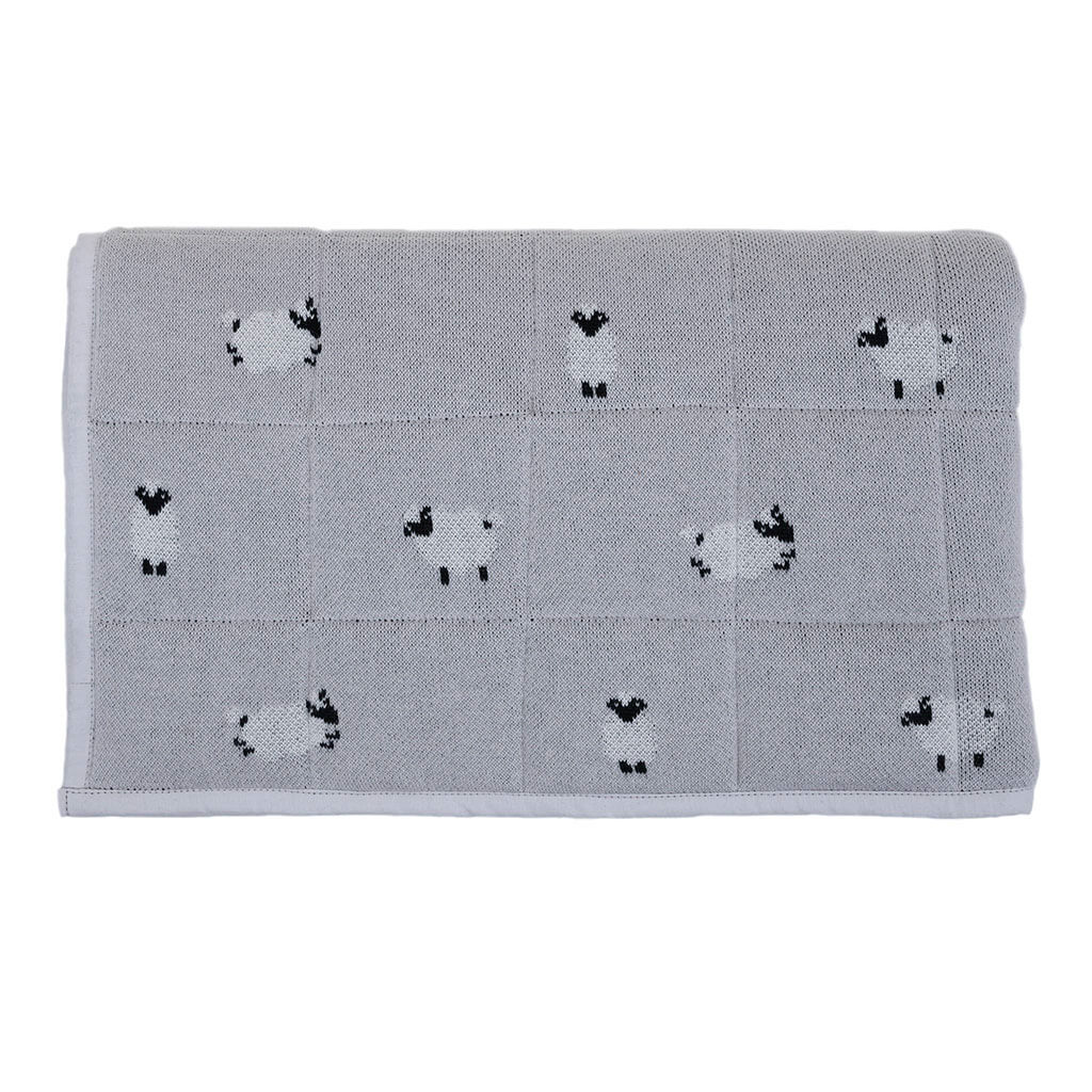 Knit World Knitted Playmat Sheep Pale Whisper