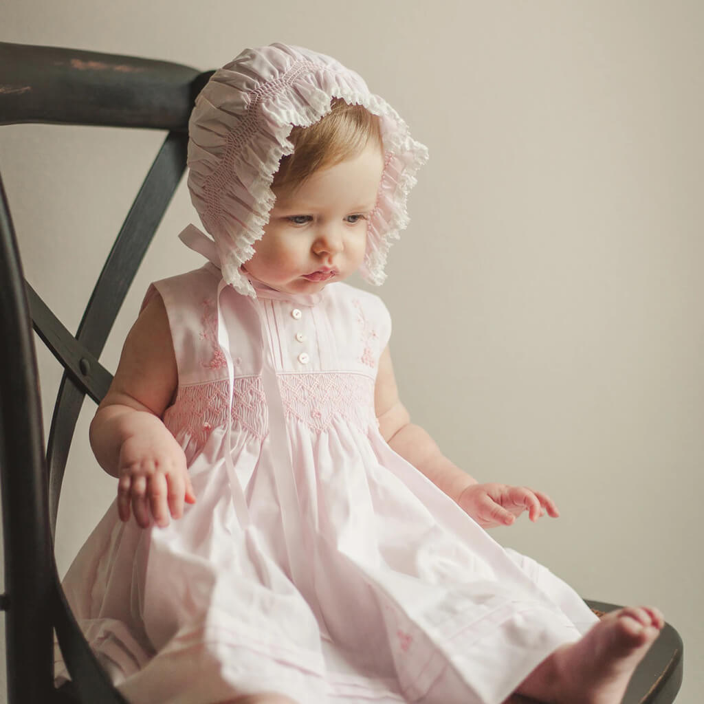 Sleeveless Diamond Smocked Dress