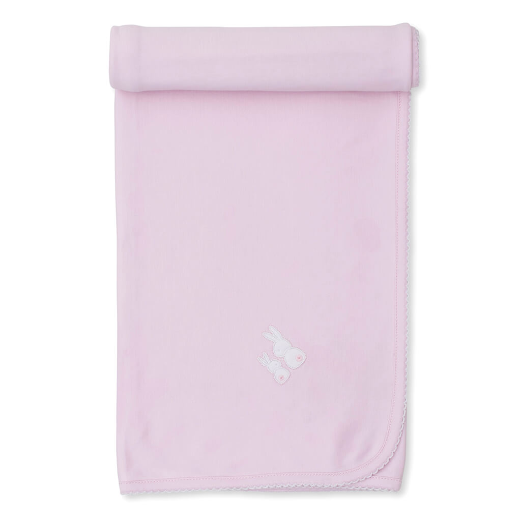 Blanket Pique Cuddle Bunnies Pink