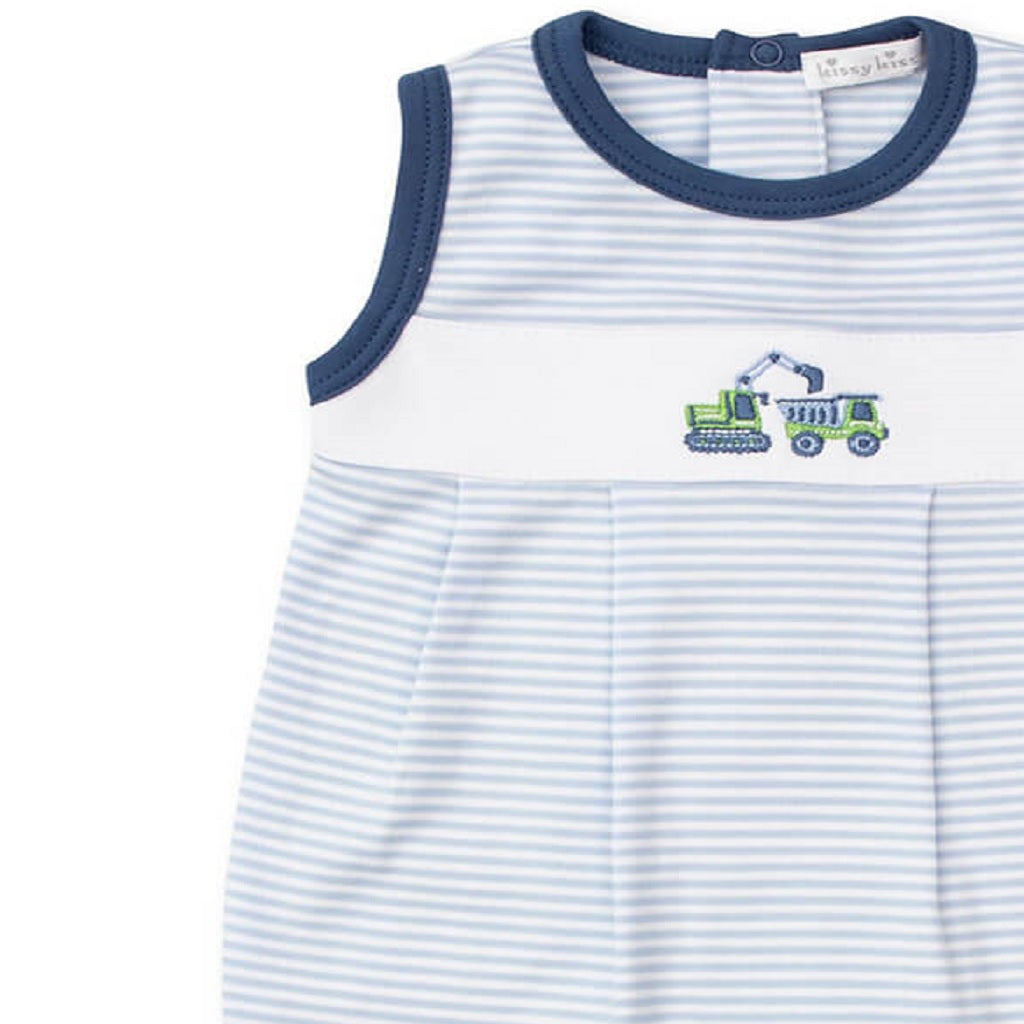 Sleeveless Stripe Playsuit Earth Movers