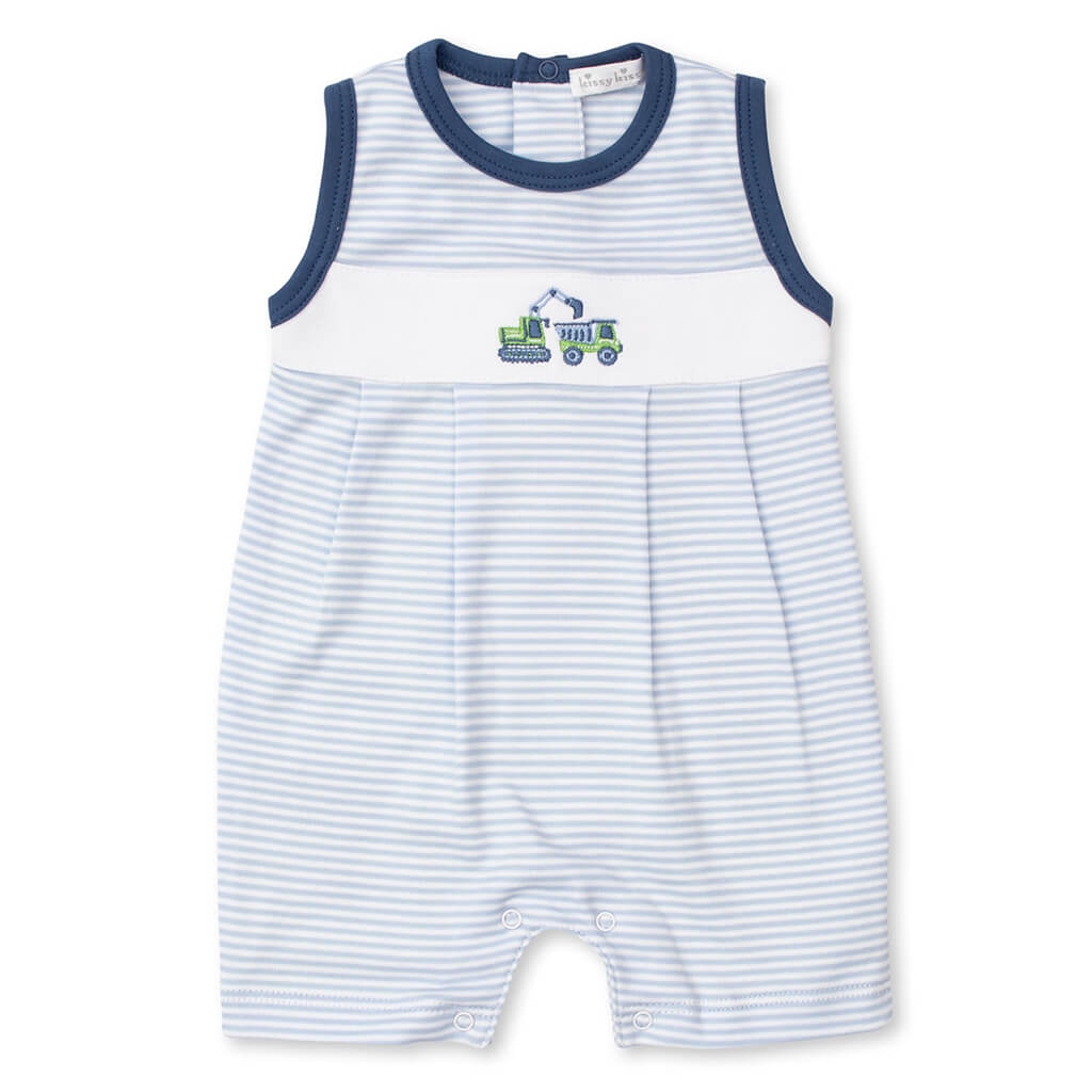 Sleeveless Stripe Playsuit Earth Movers