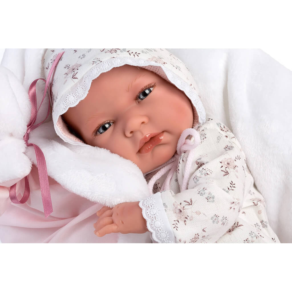 Newborn Doll Nikki with Blanket and Cushion