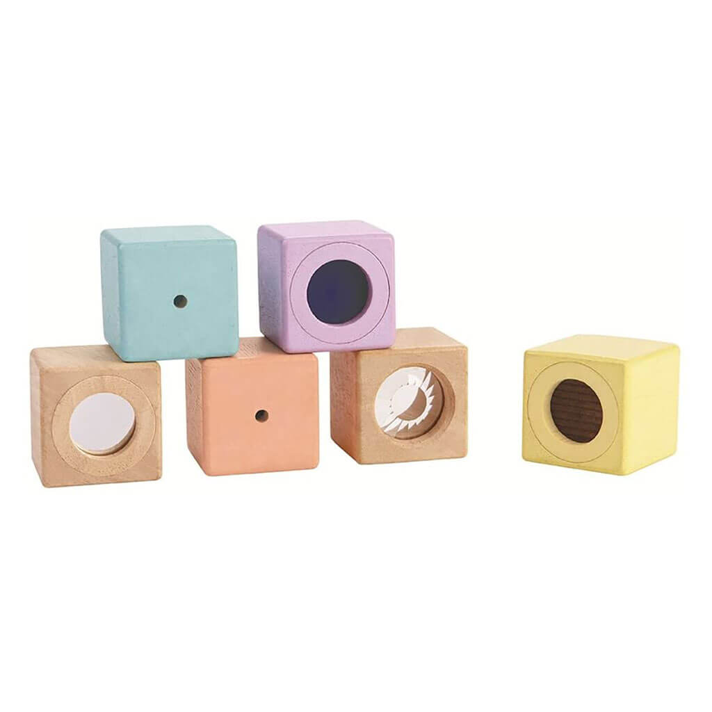 PlanToys Infant Wooden Sensory Blocks