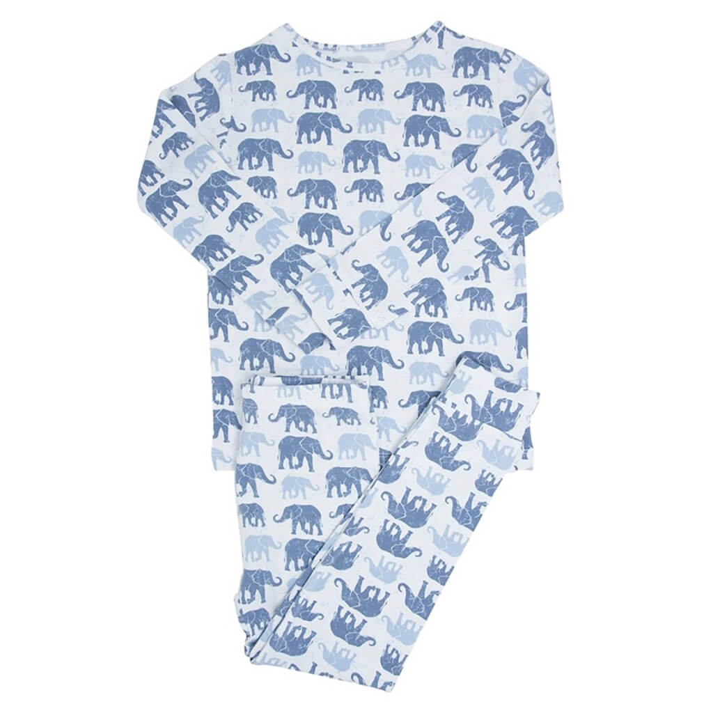 Long Sleeve Pajama Set Ethan's Elephants