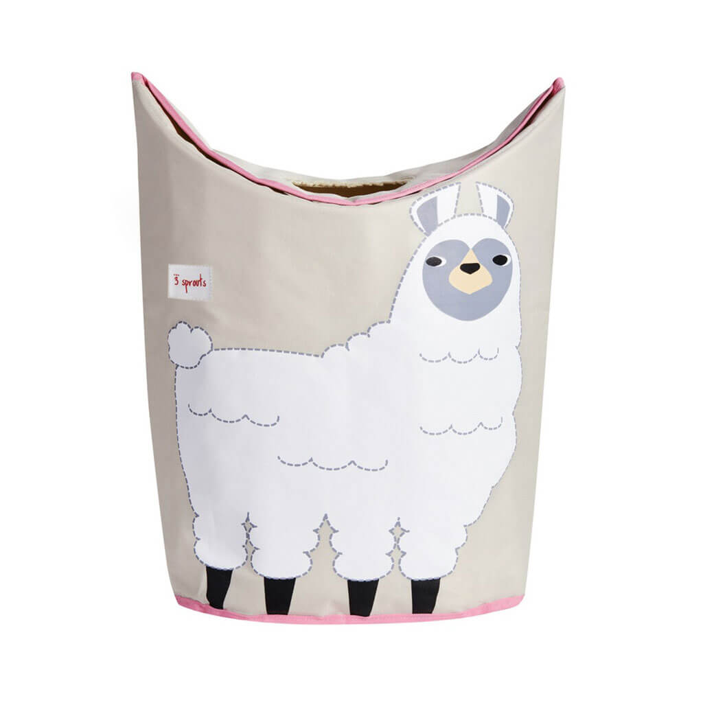 Laundry Hamper Llama White