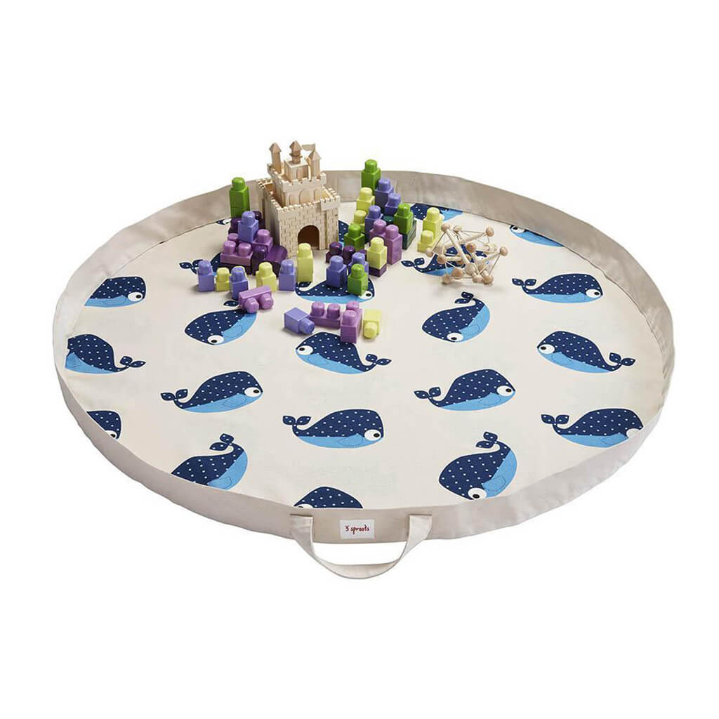 Play Mat Bag Whale Blue