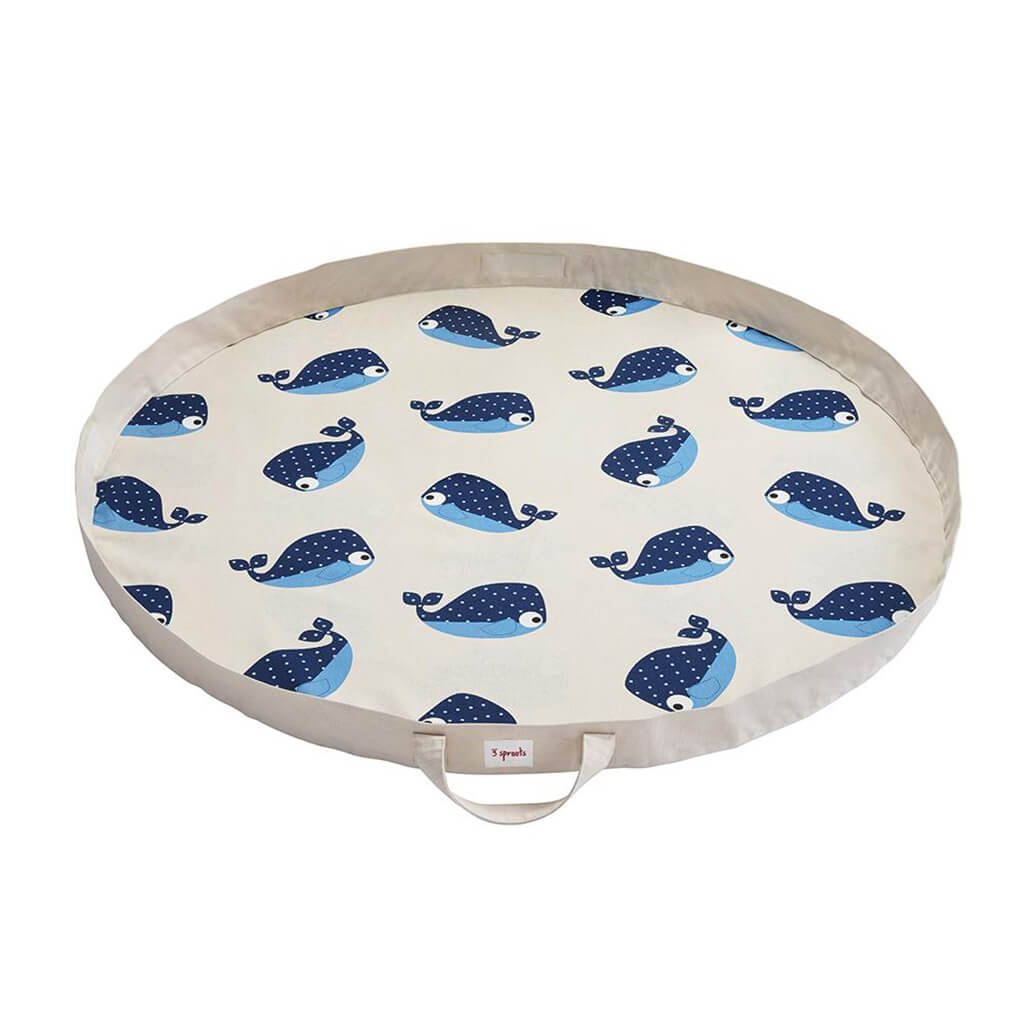 Play Mat Bag Whale Blue