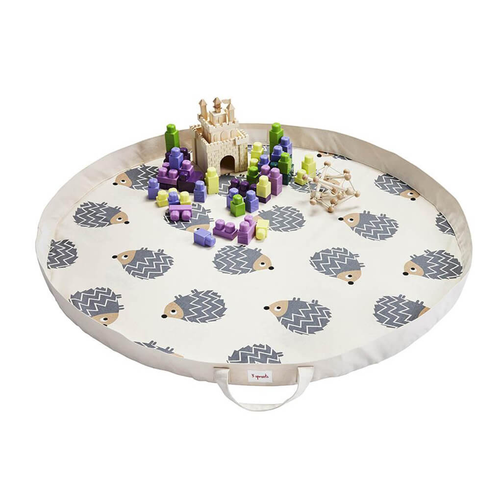 Play Mat Bag Hedgehog Grey