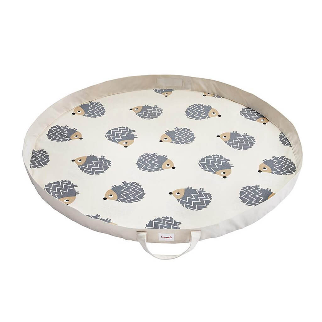 Play Mat Bag Hedgehog Grey