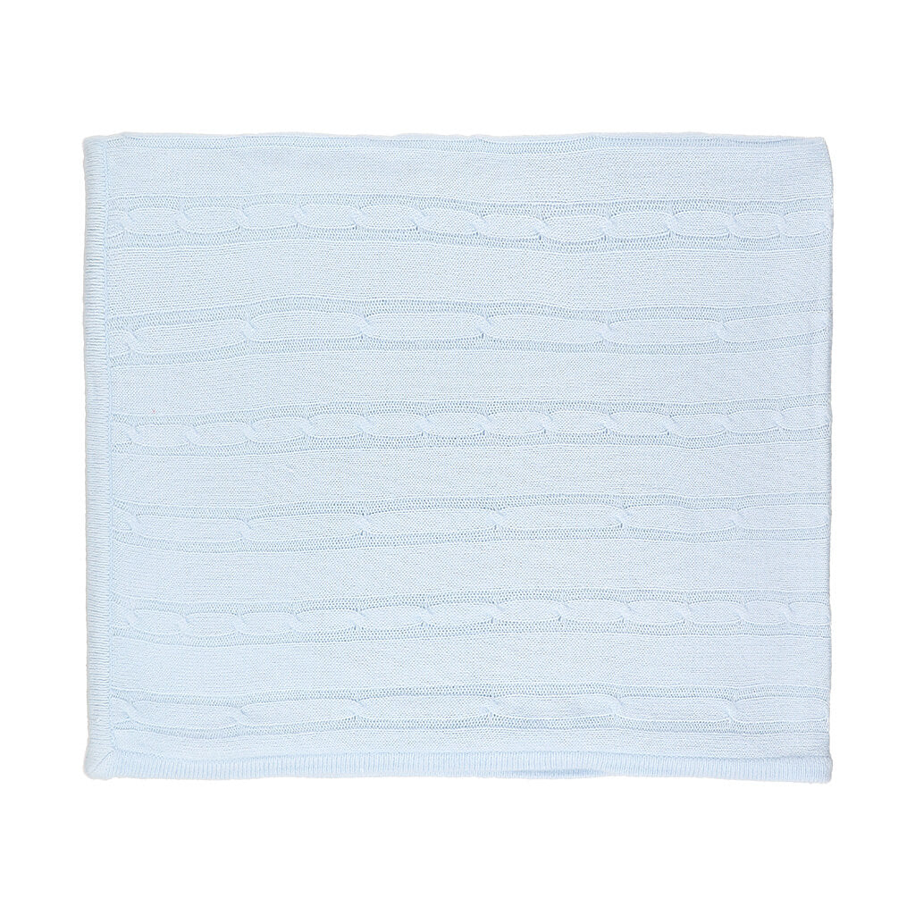 Cashmere-Like Acrylic Blanket Blue