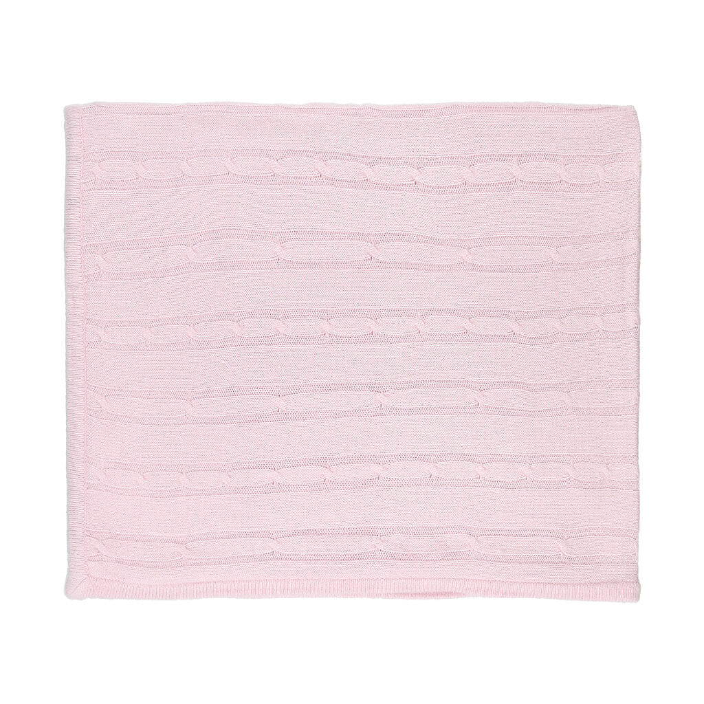 Cashmere-Like Acrylic Blanket Pink