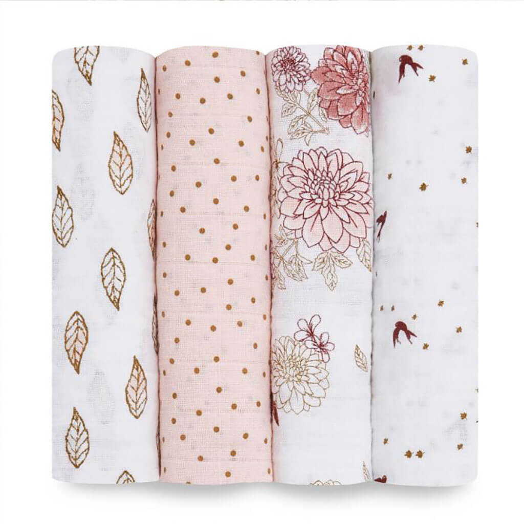 Classic Swaddle 4 Pack Dahlias