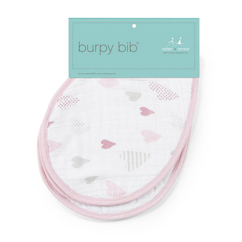 Classic Burpy Bib 2 Pack Heart Breaker