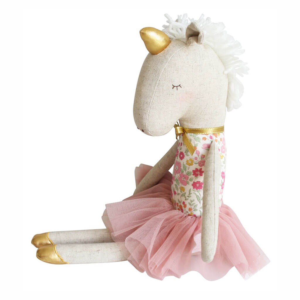 Yvette Unicorn Doll Rose Garden