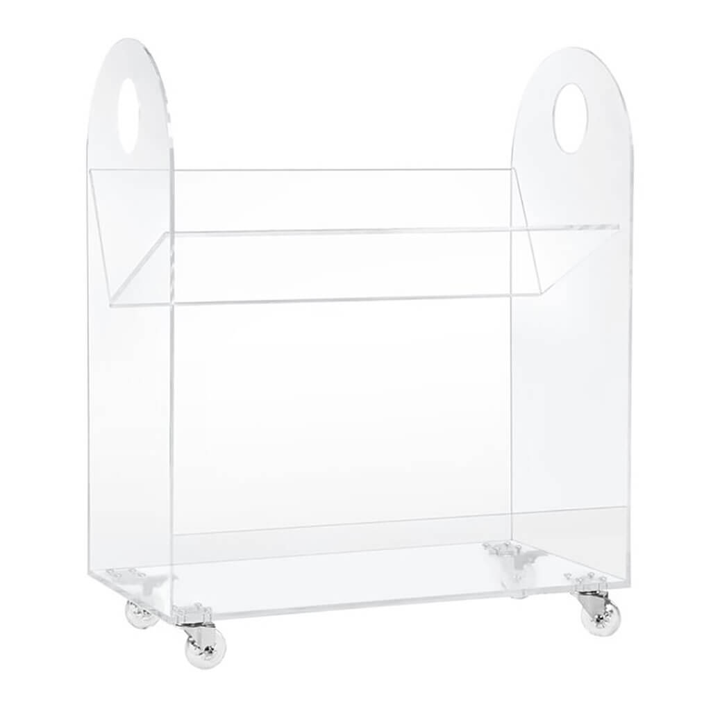 Presto Acrylic Bookcase and Cart