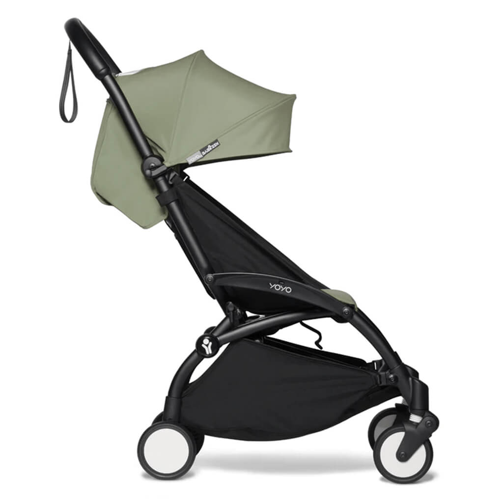 Color_Olive | BABYZEN YOYO2 6+ Complete Stroller Black Frame Olive | NINI and LOLI