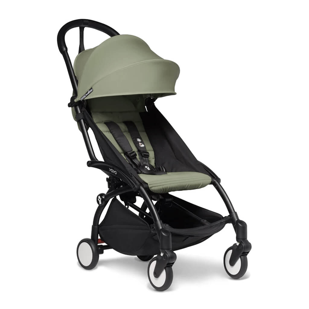 Color_Olive | BABYZEN YOYO2 6+ Complete Stroller Black Frame Olive | NINI and LOLI