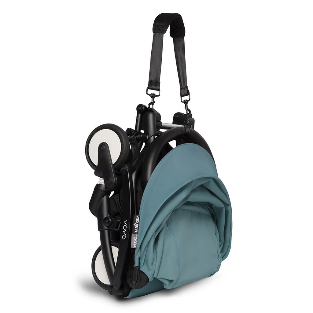 Color_Aqua | BABYZEN YOYO2 6+ Complete Stroller Black Frame Aqua | NINI and LOLI