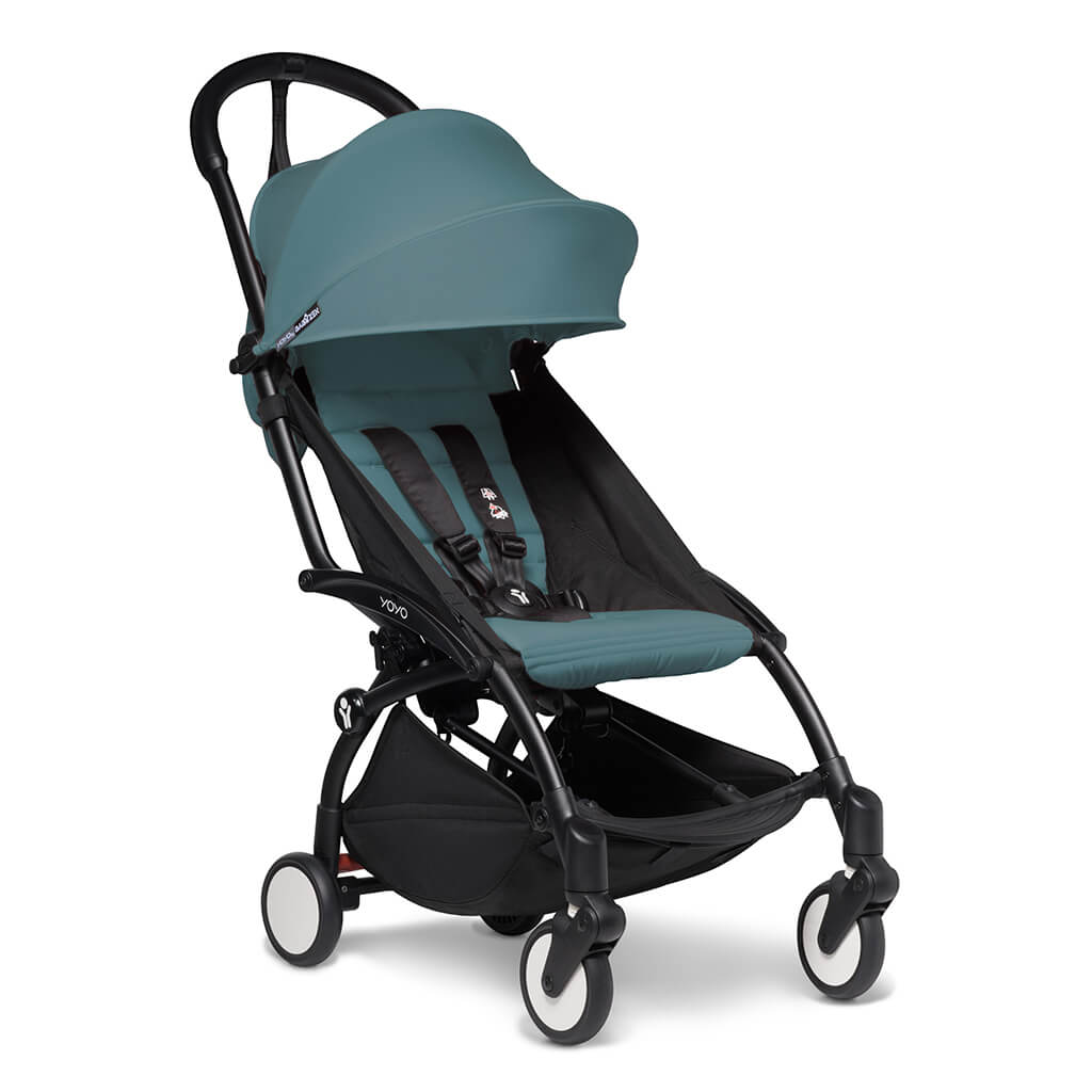 Color_Aqua | BABYZEN YOYO2 6+ Complete Stroller Black Frame Aqua | NINI and LOLI