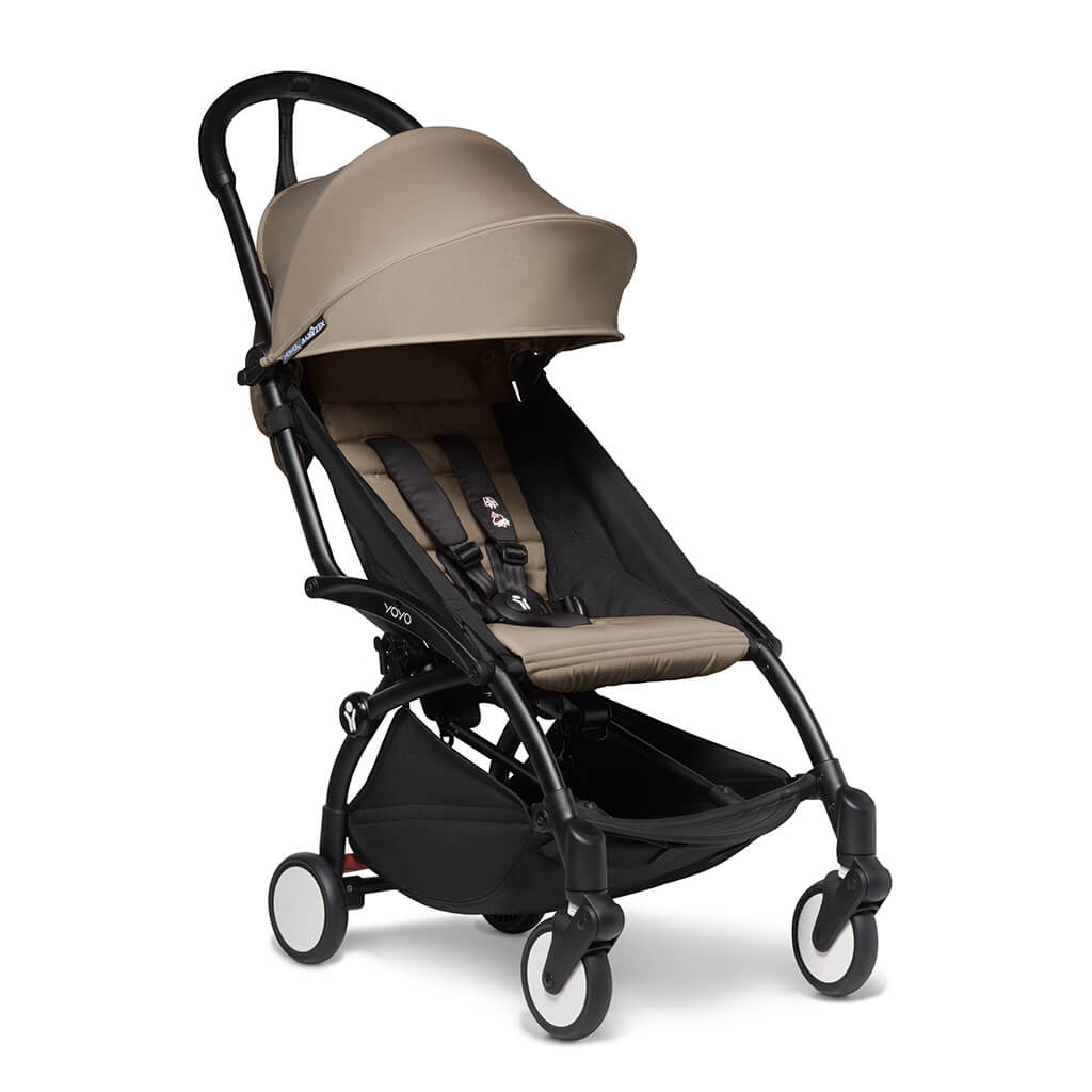 Color_Taupe | BABYZEN YOYO2 6+ Complete Stroller Black Frame Taupe | NINI and LOLI