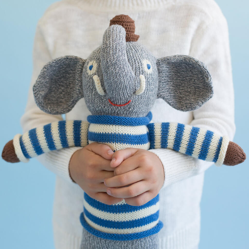 BlaBla Knitted Doll Rivier The Elephant