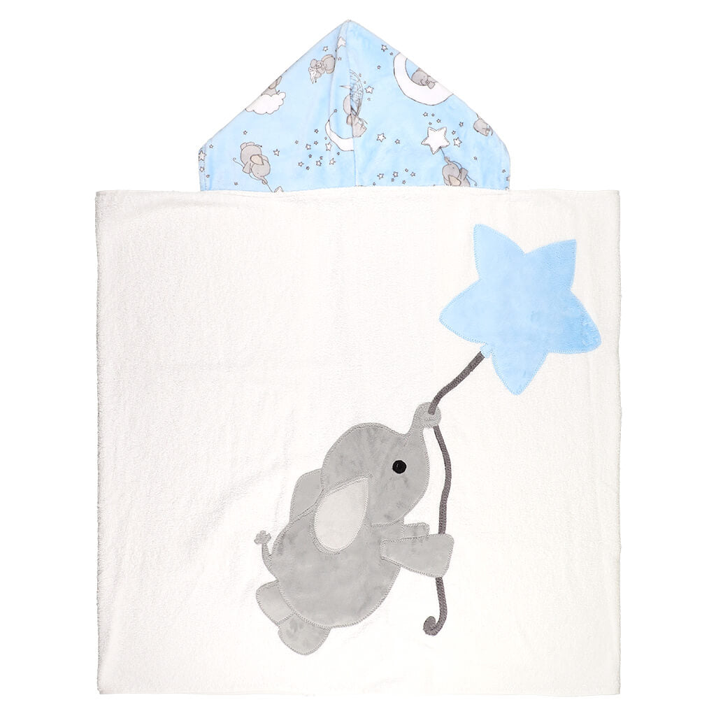 Big Towel Flying Elephant Blue