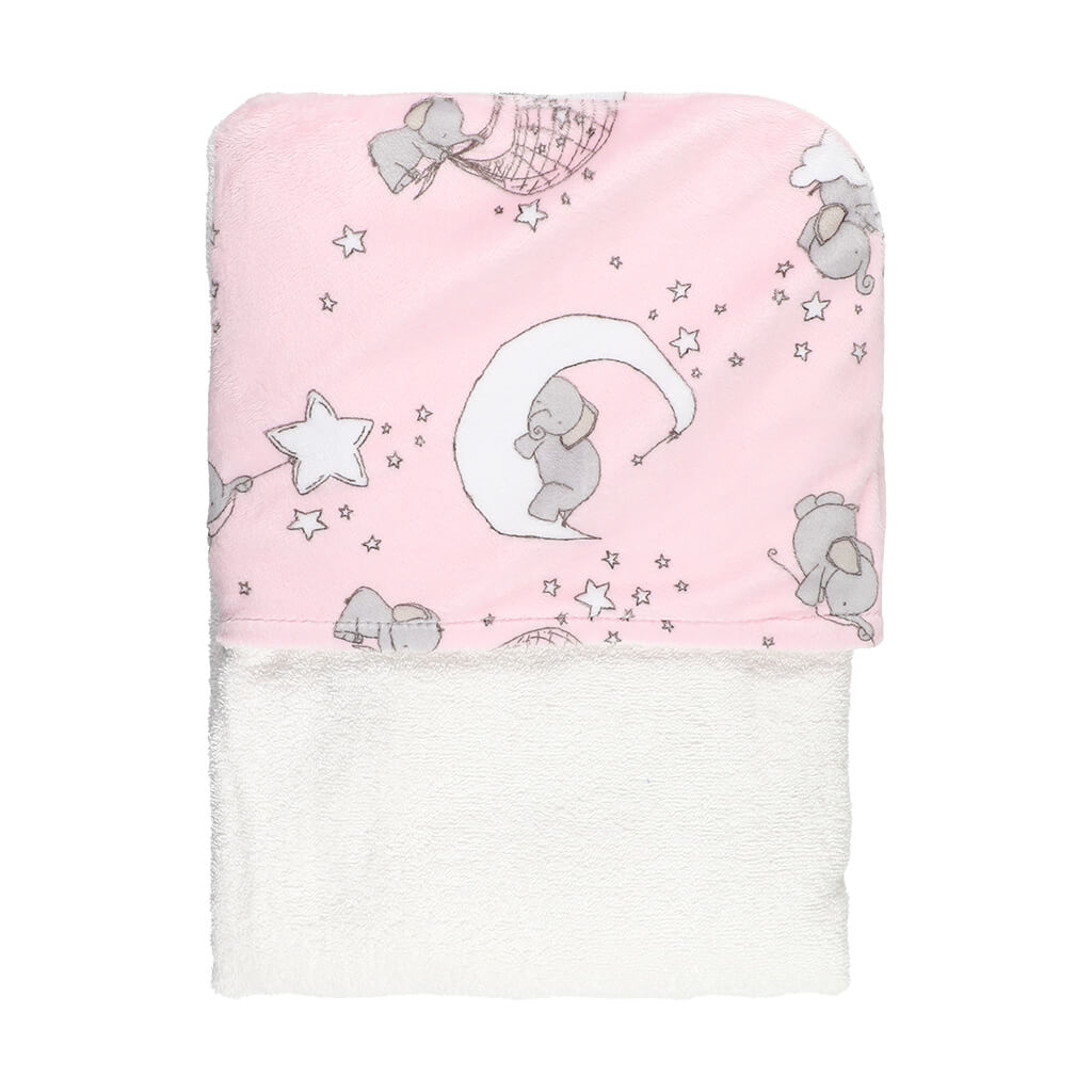 Big Towel Flying Elephant Pink