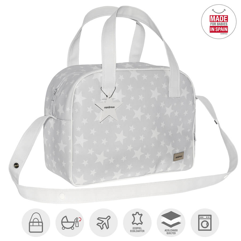 Maternity Bag Stars Grey