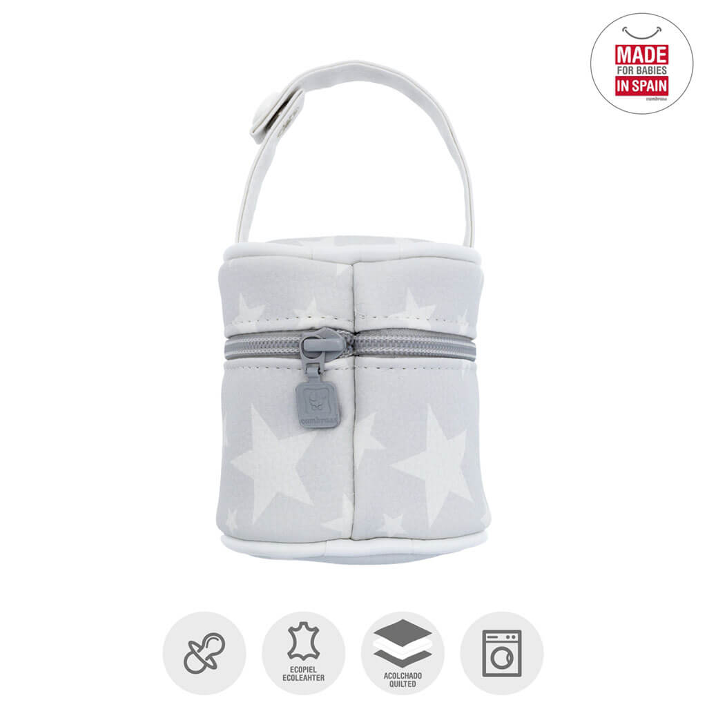 Pacifier Holder Stars Grey