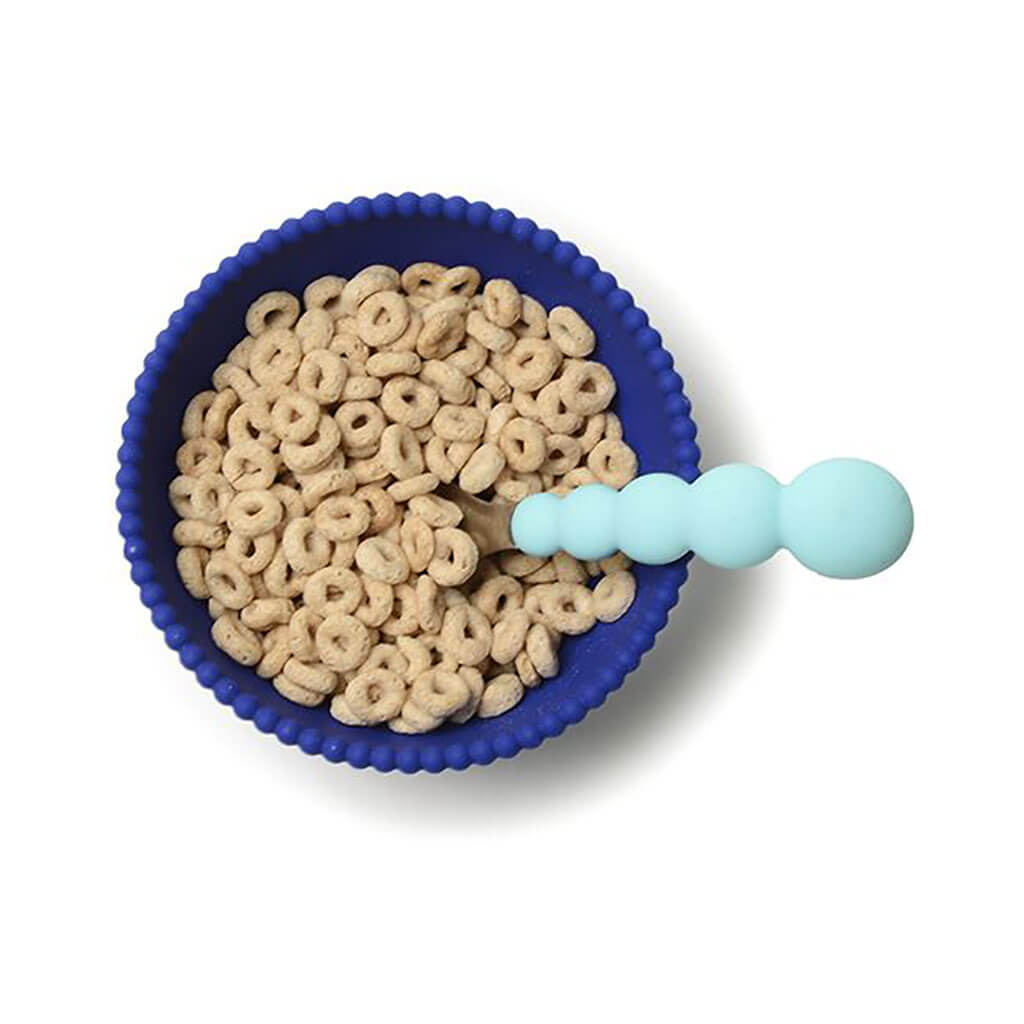 Silicone Suction Bowls Set Turquoise/Cobalt