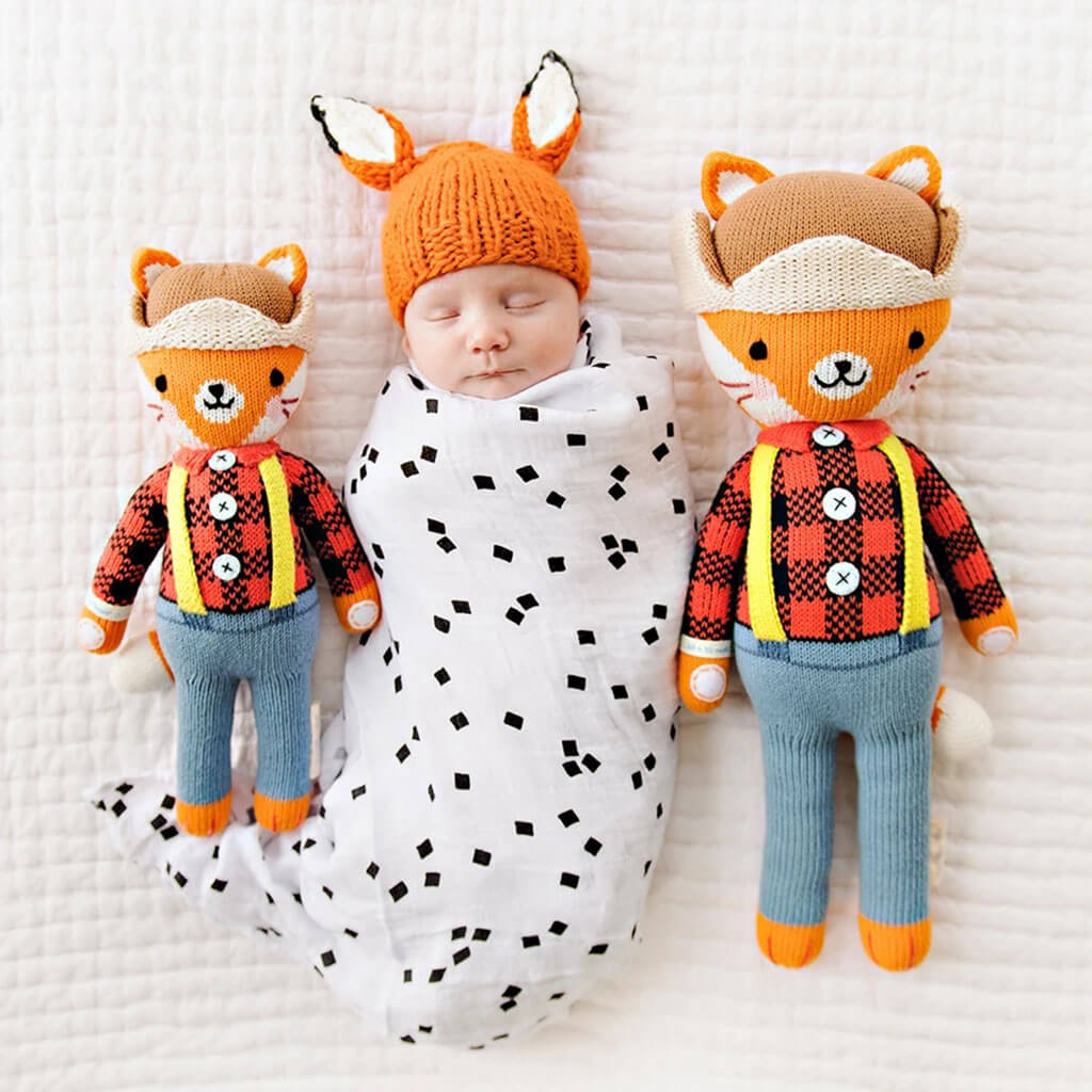 Cuddle + Kind Hand Knit Doll Wyatt The Fox