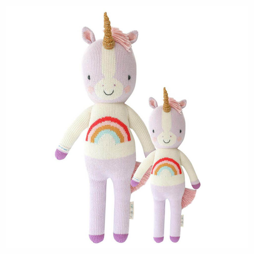 Cuddle + Kind Hand Knit Doll  Zoe The Unicorn