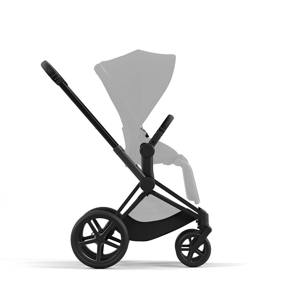 Color_Matte Black/Black | Cybex Priam 4 Stroller Frame Matte Black/Black | NINI and LOLI