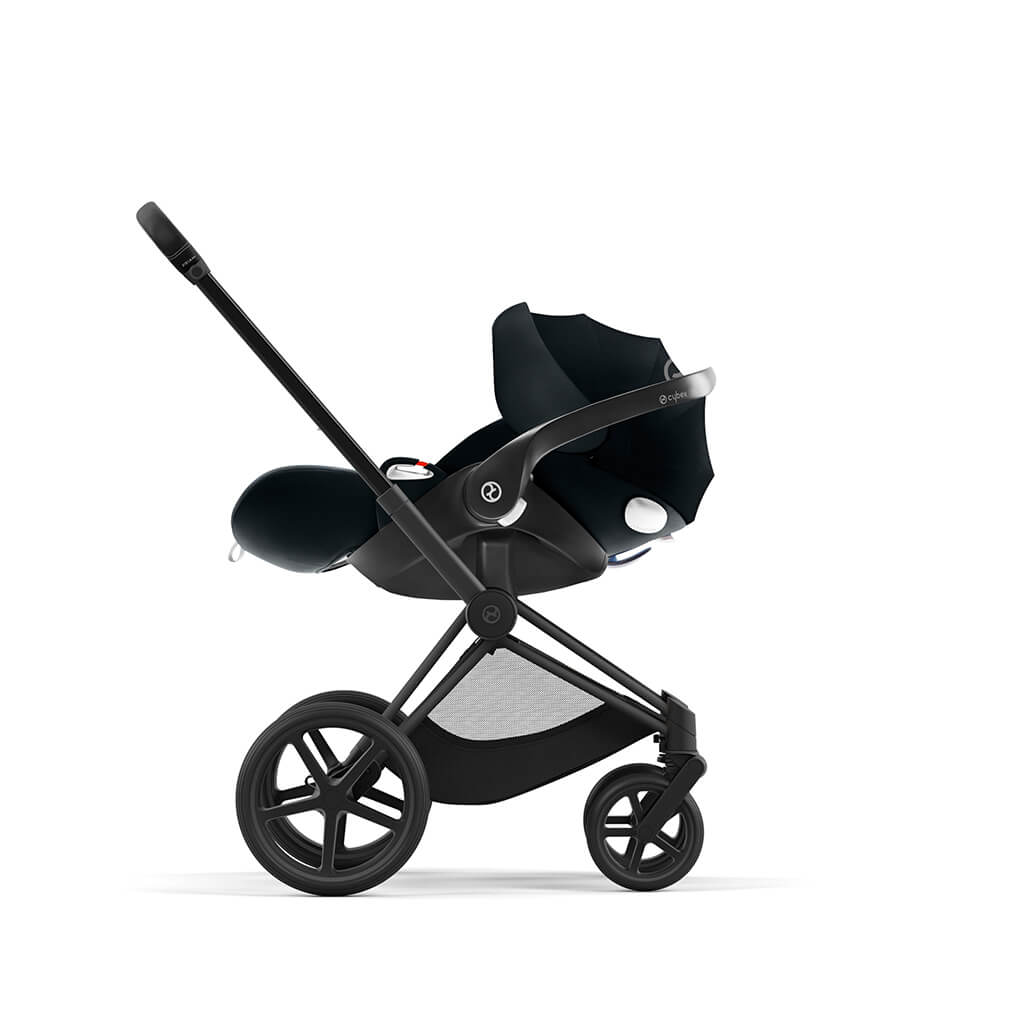 Color_Matte Black/Black | Cybex Priam 4 Stroller Frame Matte Black/Black | NINI and LOLI