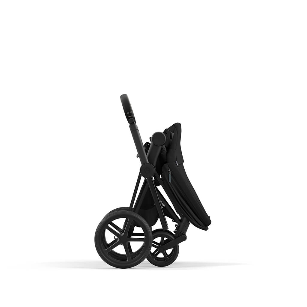 Color_Matte Black/Black | Cybex Priam 4 Stroller Frame Matte Black/Black | NINI and LOLI