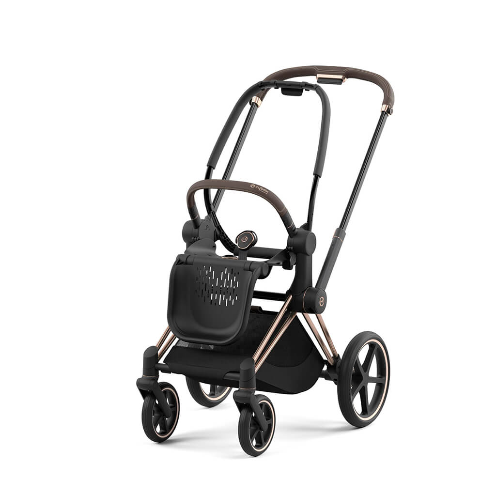 Color_ Rose Gold/Brown | Cybex Priam 4 Stroller Frame Rose Gold Brown | NINI and LOLI