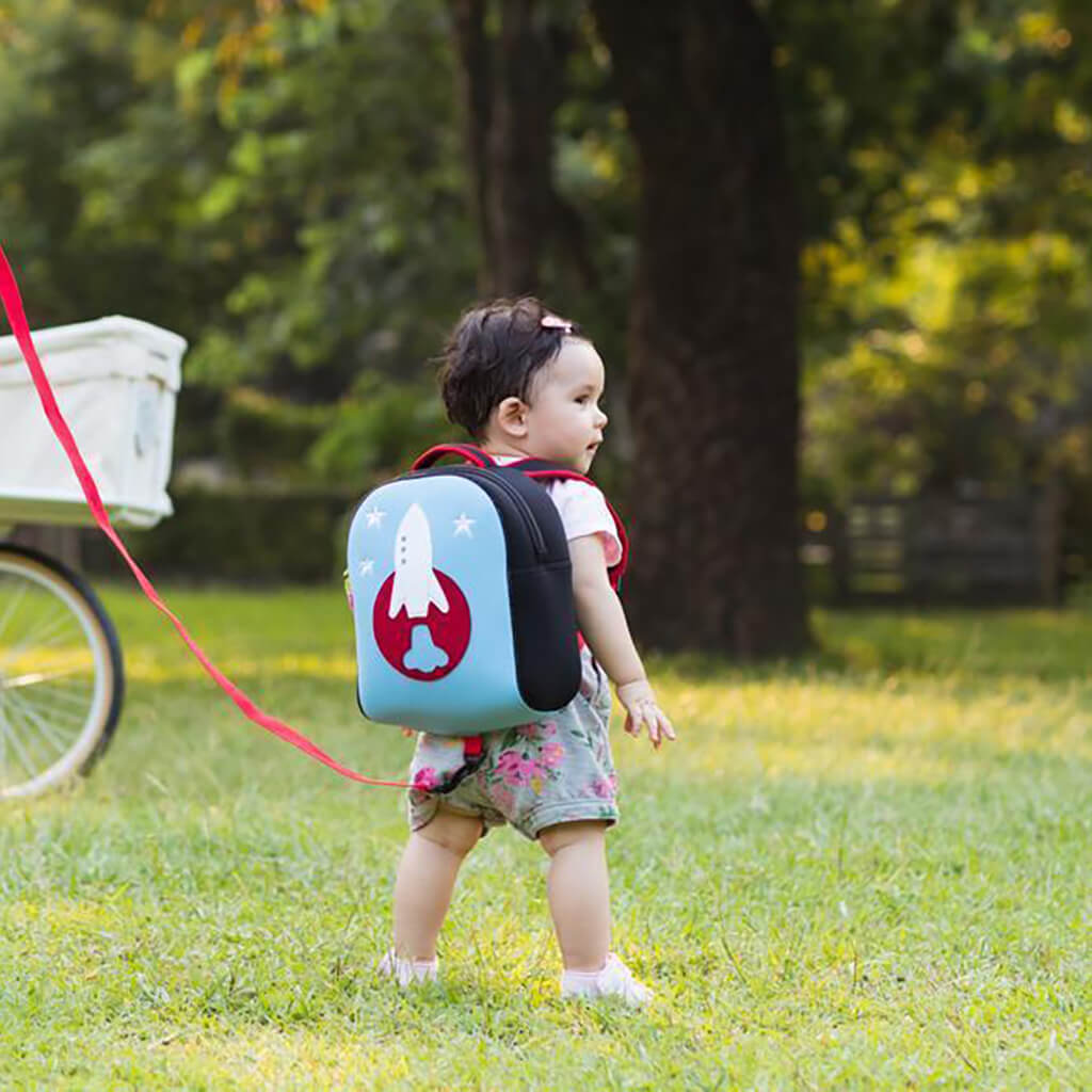 Dabbawalla Toddler Harness Backpack Space Rocket