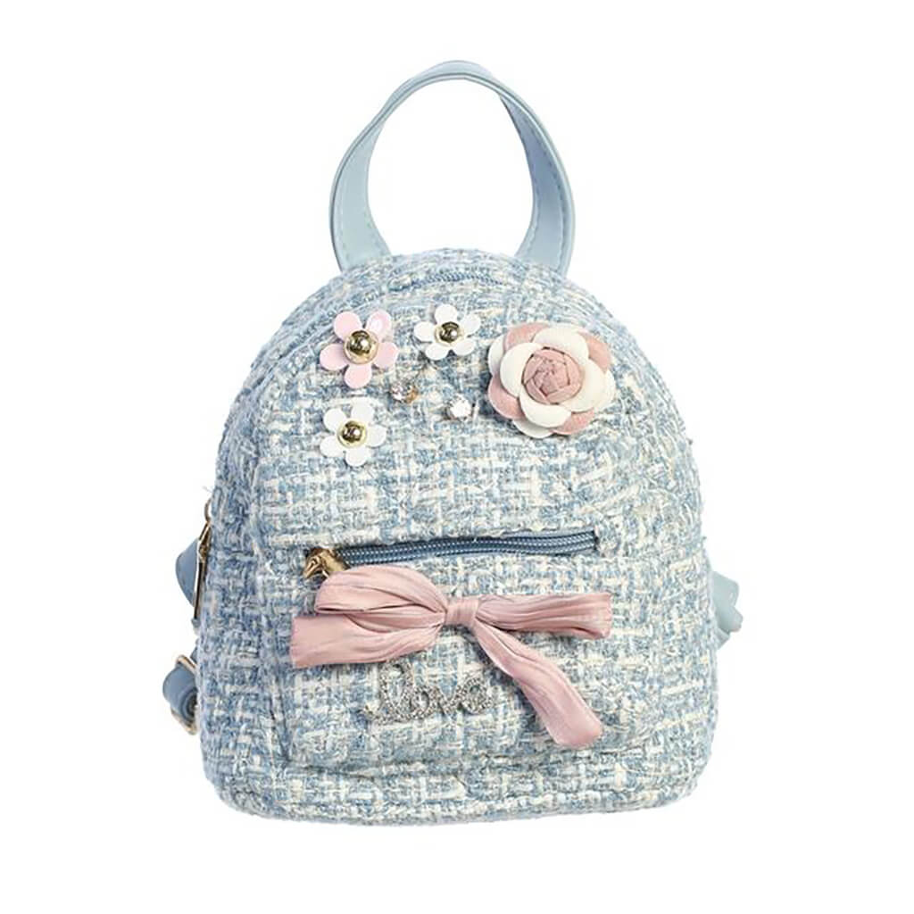 Tweed Kids Backpack Blue