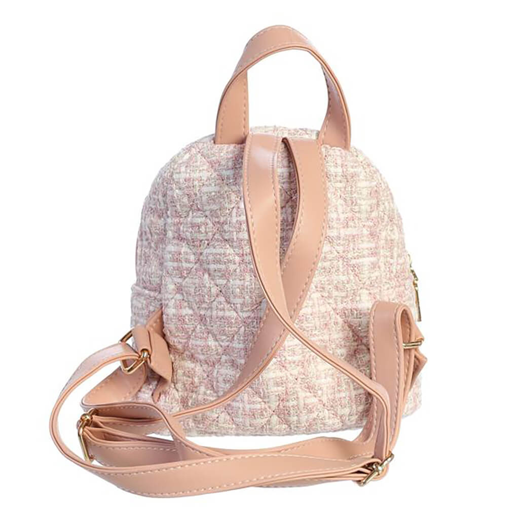 Tweed Kids Backpack Pink