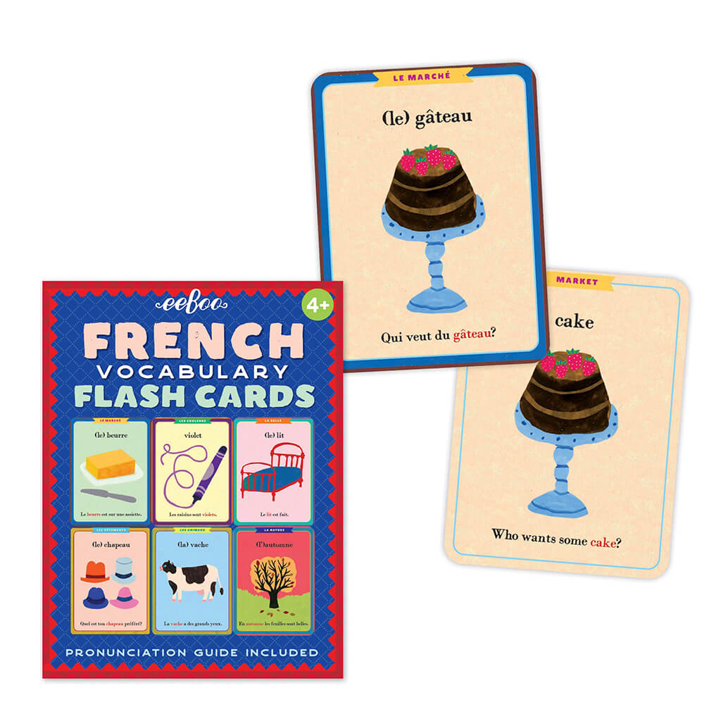 French Vocabulary Flash Cards