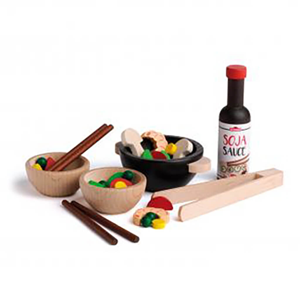 Wok Party Wooden Toy Set