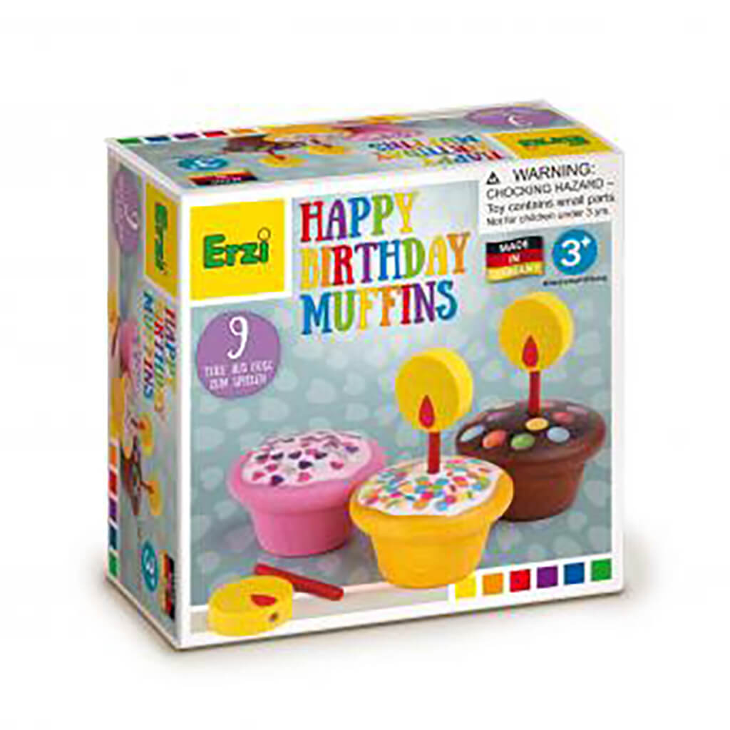 Wooden Happy Birthday Muffins Toy