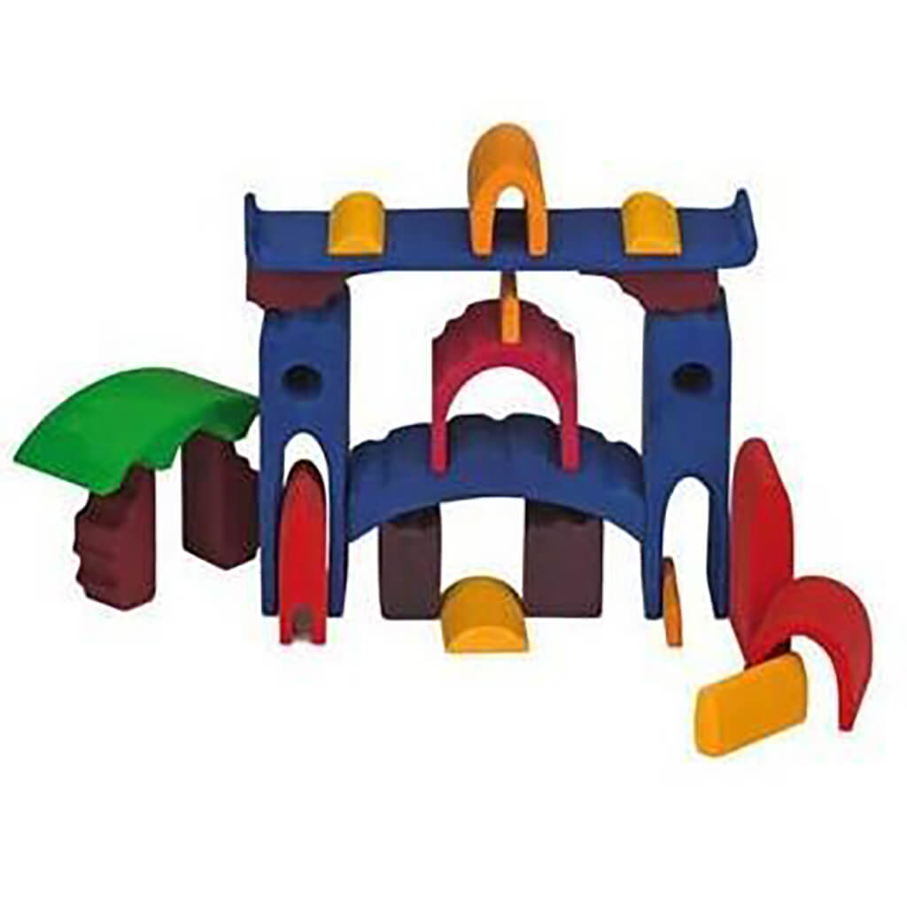 Large Castle Stacking Toy Blue