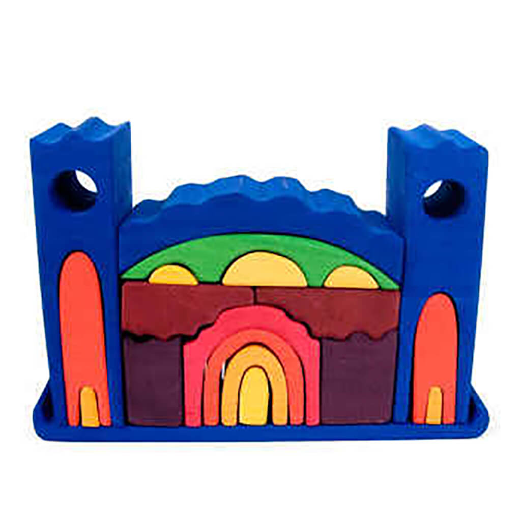 Large Castle Stacking Toy Blue