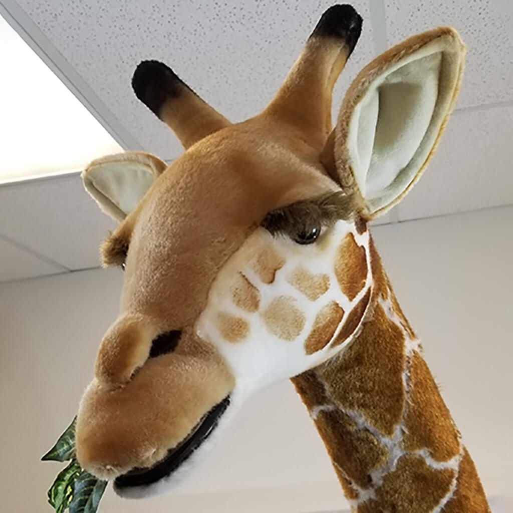 Realistic Plush Animal Giraffe X Large Ride On