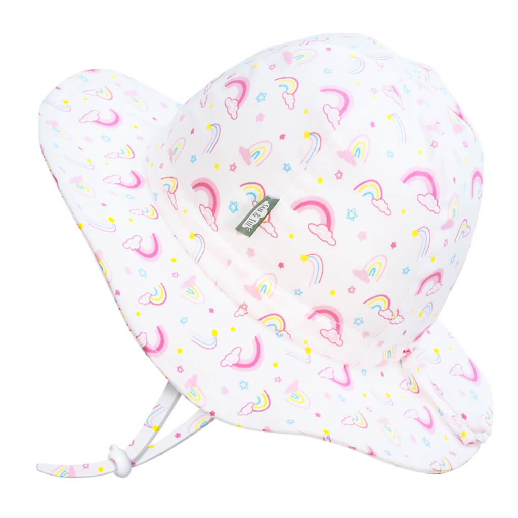 Kids Cotton Floppy Sun Hat Rainbow