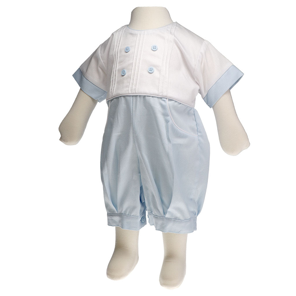 Asher White Cotton Bubble Romper