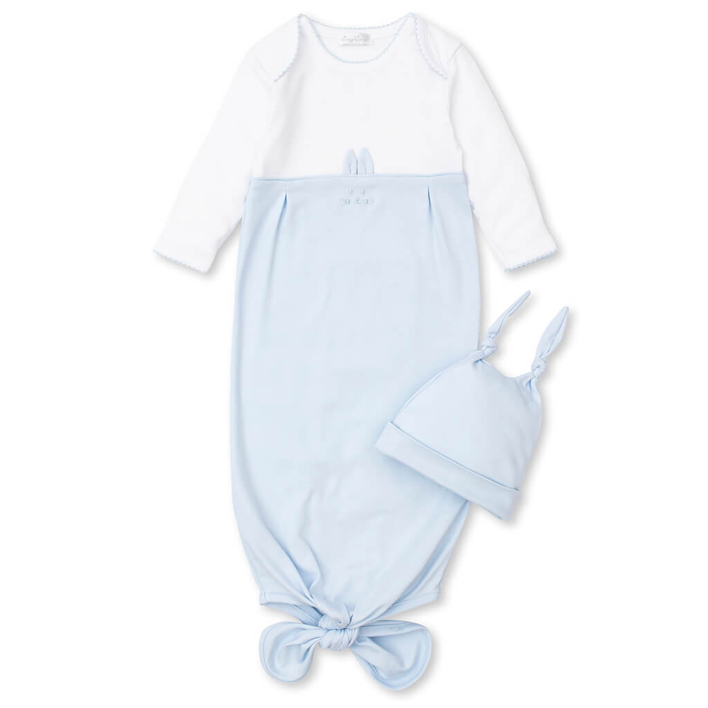 Kissy Kissy Sack and Hat Set Gingham Bunnies