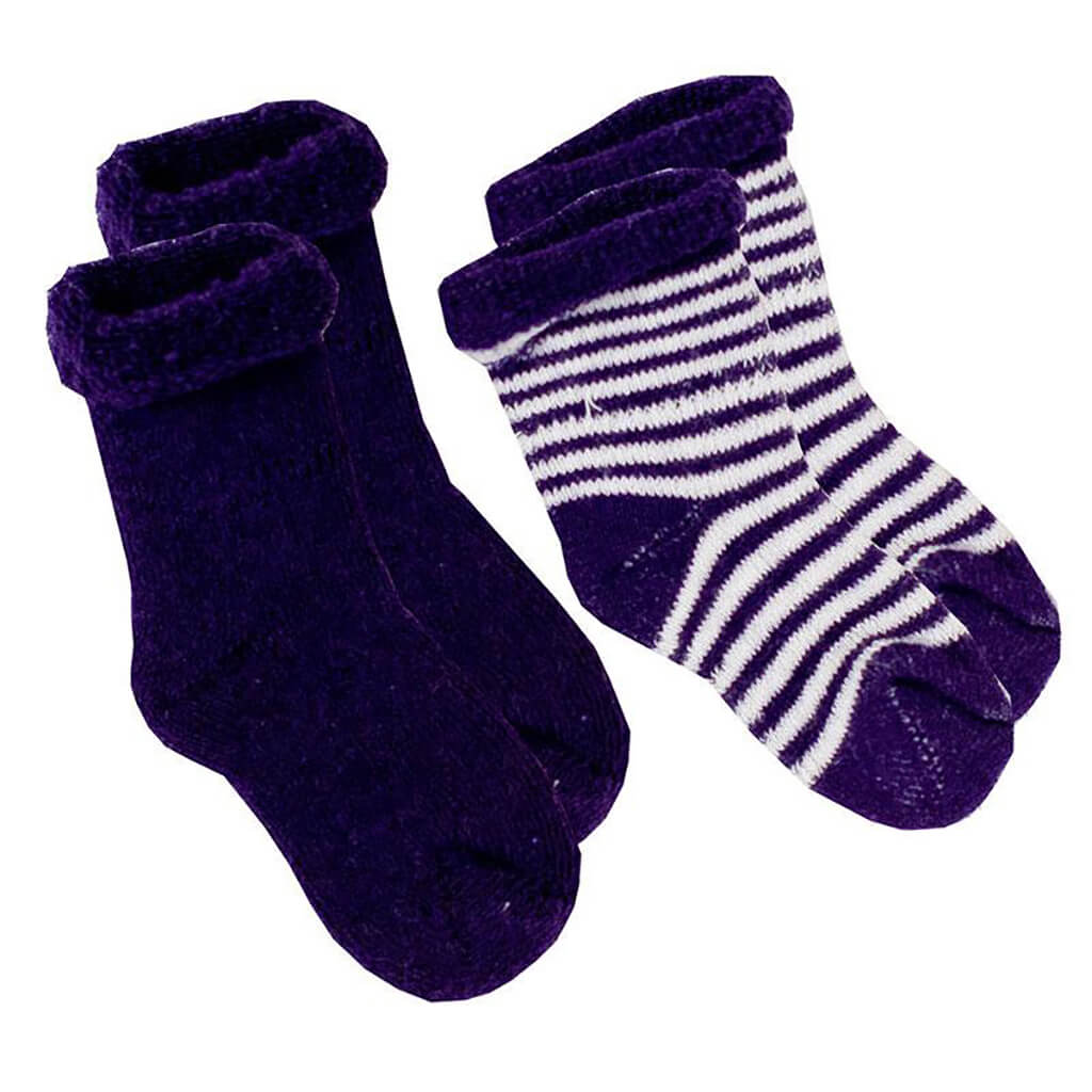 Newborn Terry Socks Navy