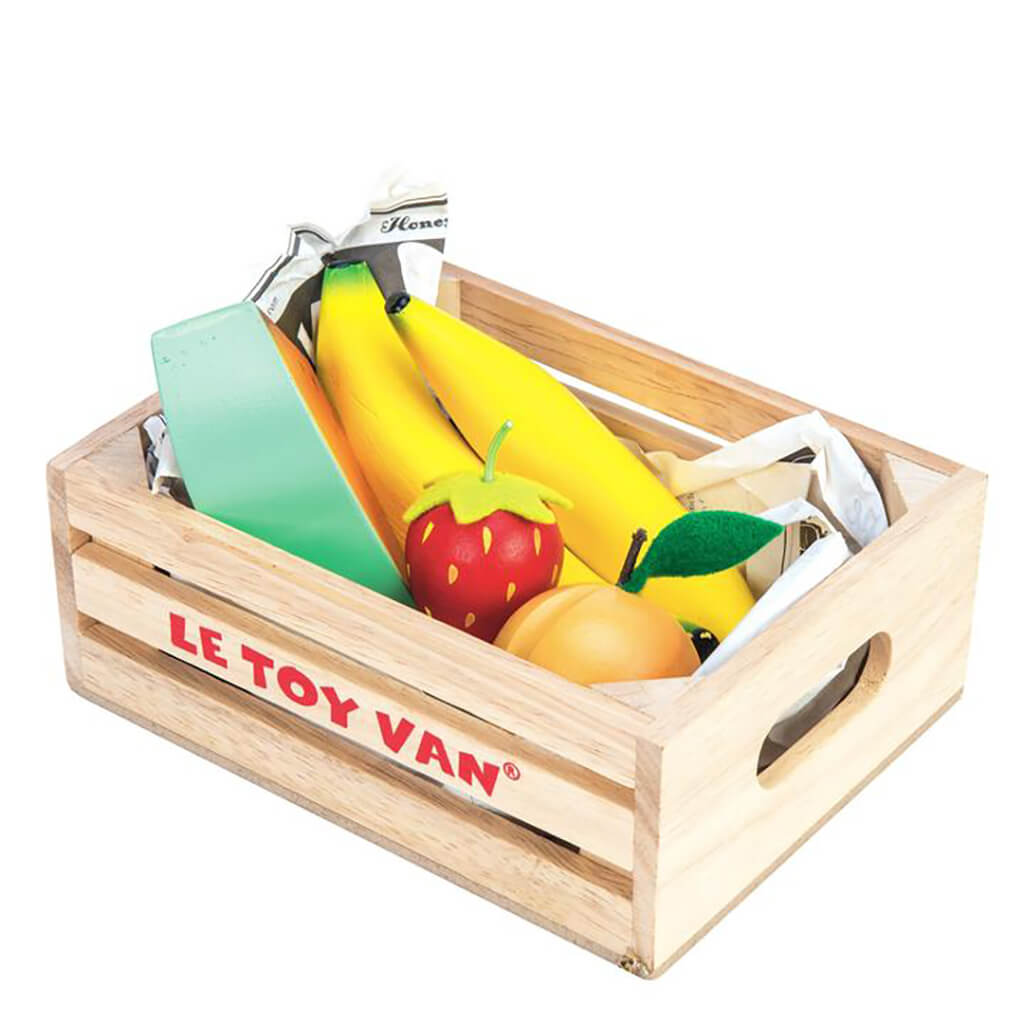 Wooden Fruits 5 A Day Crate